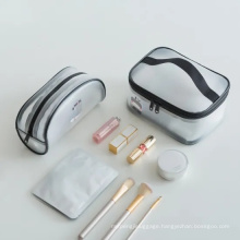 Transparent PVC Large Cosmetic Bag with Handle Make up Bag Cosmetic Bag